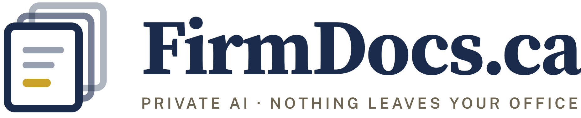 FirmDocs.ca: private AI, nothing leaves your office